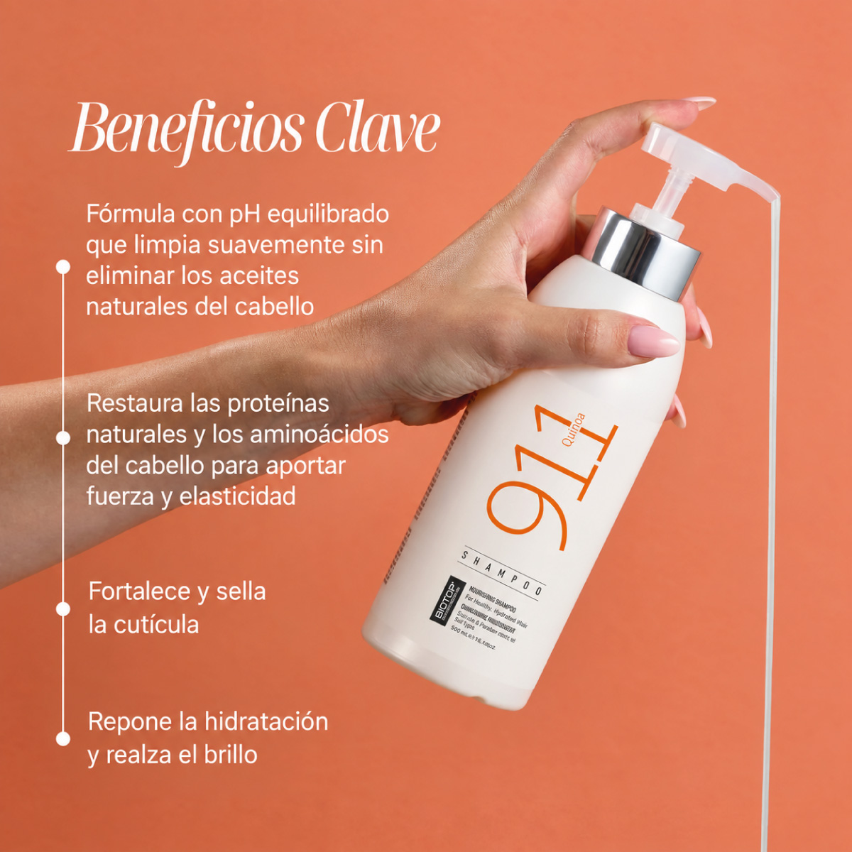 Biotop Quinoa 911 Shampoo 250ml - Imagen 2
