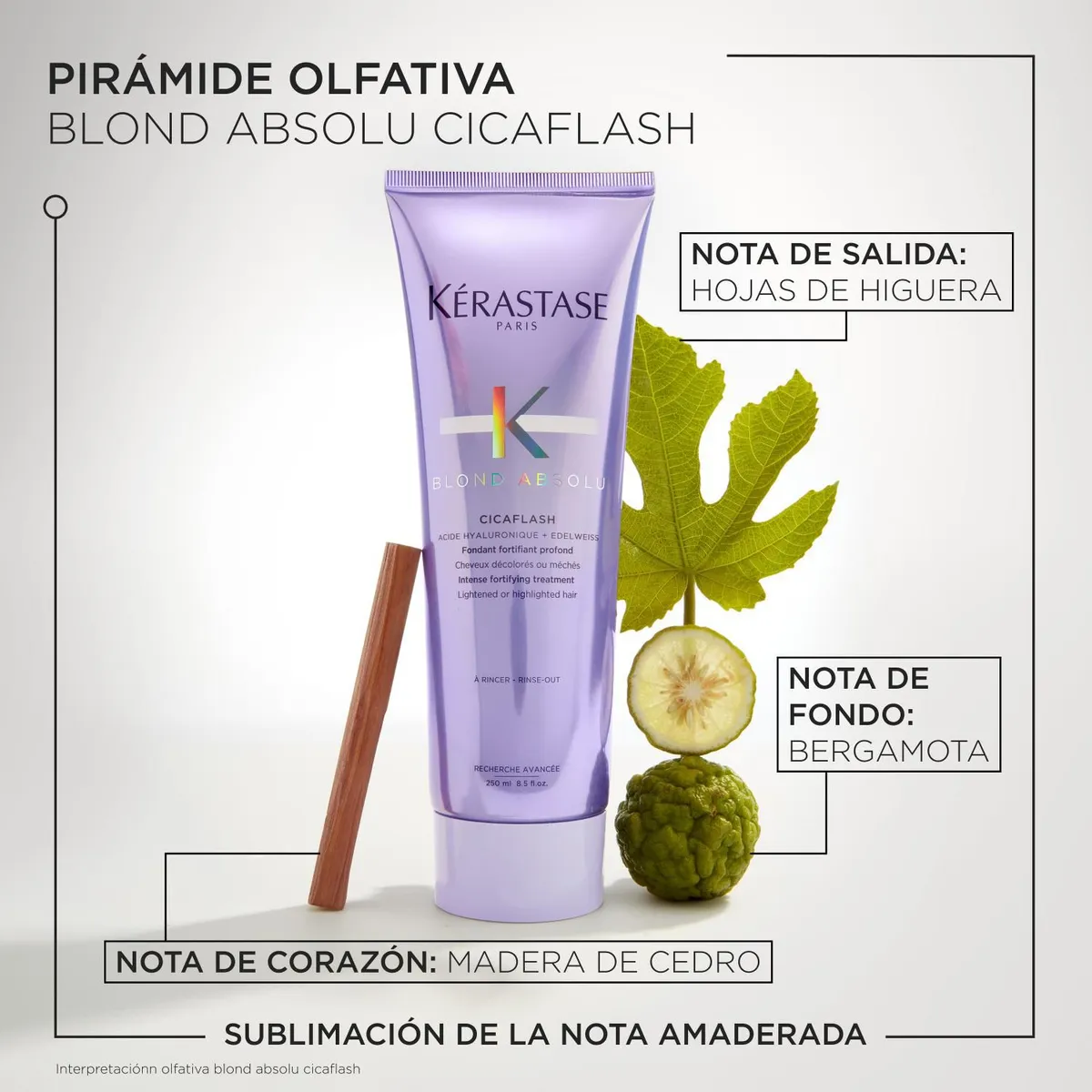Kérastase Blond Absolu Fondant Cicaflash Acondicionador Reparador Cabello Rubio 250ml - Imagen 3