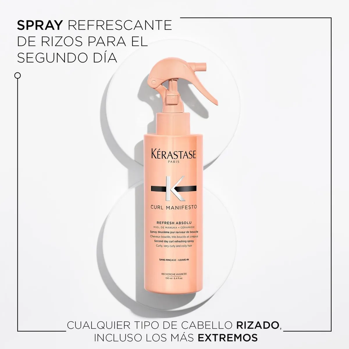 Kérastase Curl Manifesto Refresh Absolu Spray Revitalizante Rizos - 190ml - Imagen 2
