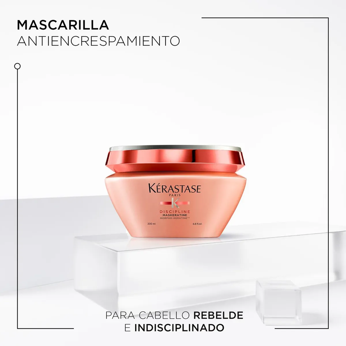 Kérastase Maskératine Mascarilla Anti-Frizz Cabello Rebelde - 200ml - Imagen 4