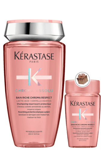 Kérastase Chroma Absolu Bain Riche Respect Shampoo Cabello Teñido Seco - 250ml + Regalo - Shampoo