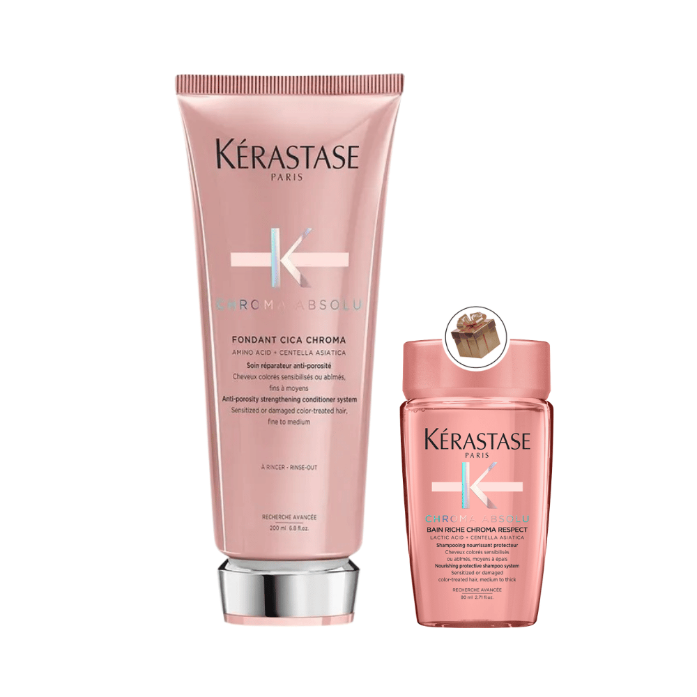 Kérastase Chroma Absolu Fondant Cica Acondicionador Cabello Teñido - 200ml + Regalo - Shampoo
