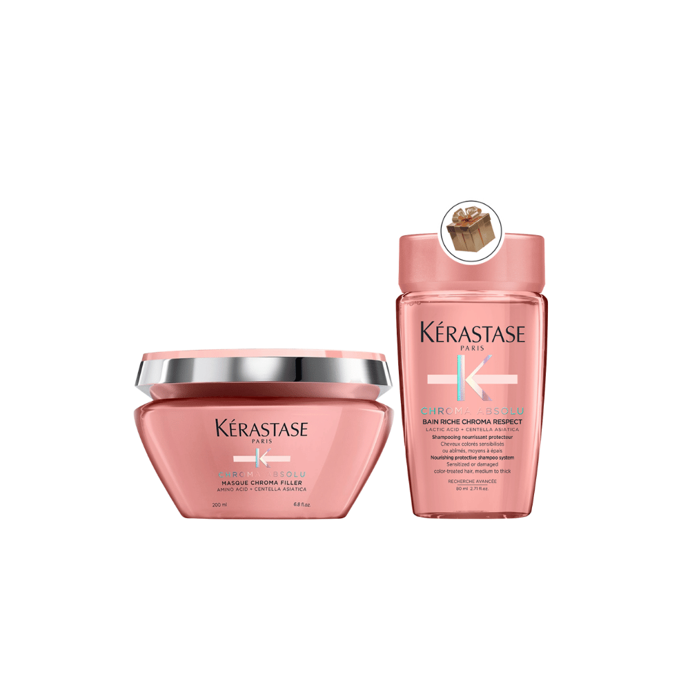 Kérastase Masque Chroma Filler Mascarilla Reparadora Cabello Teñido - 200ml + Regalo - Shampoo