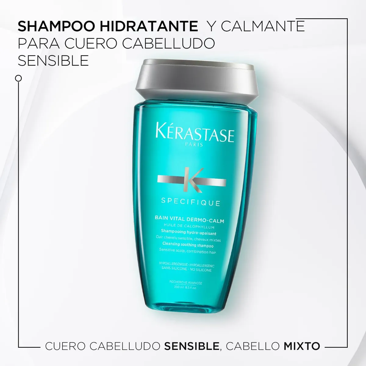 Kérastase Spécifique Bain Vital Dermo-Calm Shampoo Calmante Cuero Cabelludo Sensible 250ml - Imagen 5
