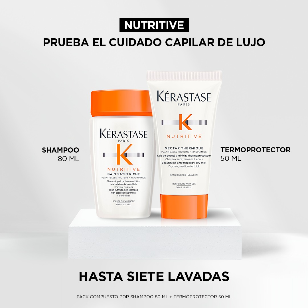 Pack Rutina Nutritive Travel Size de Kérastase (80ml + 50ml) - Imagen 2