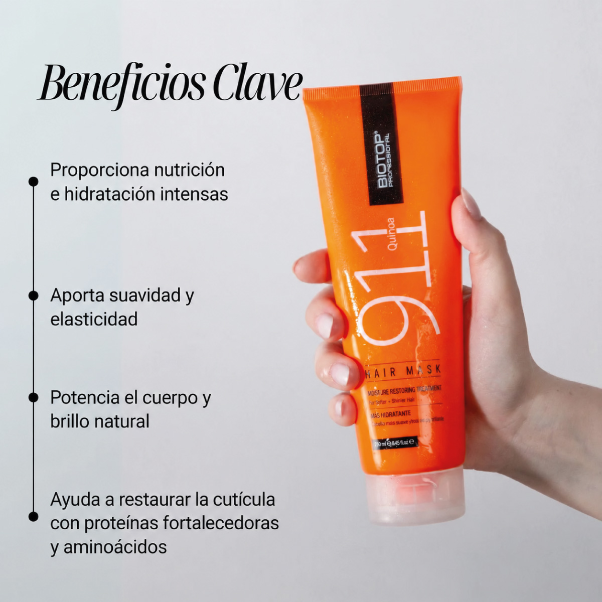 Biotop Quinoa 911 Hair Mask 250ml - Imagen 2