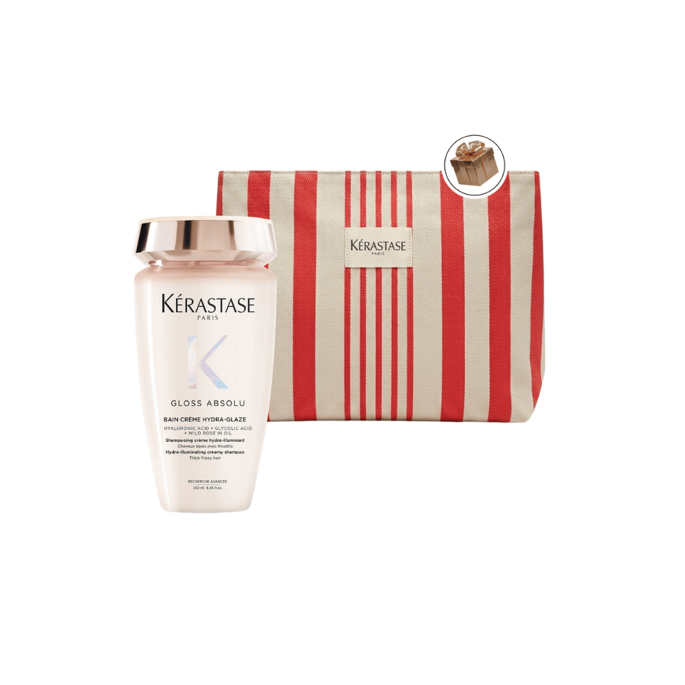 Kérastase Gloss Absolu Bain Créme Hydra-Glaze Shampoo 250ml + Regalo - Neceser