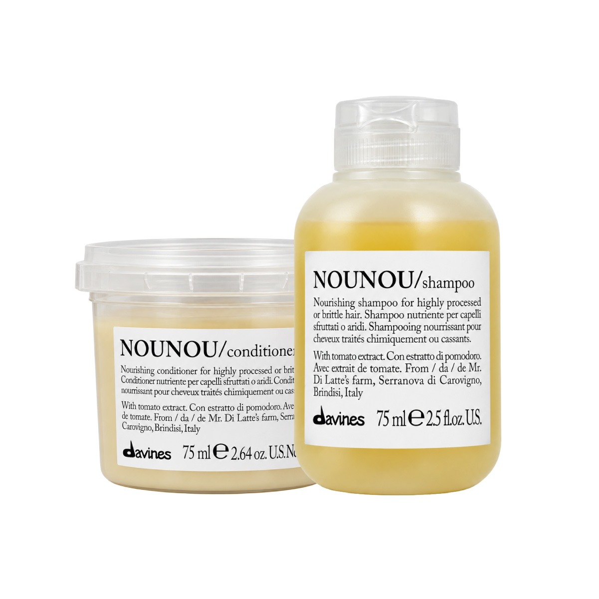 REGALO | Davines NOUNOU Travel Size – Shampoo 75ml + Conditioner 75ml